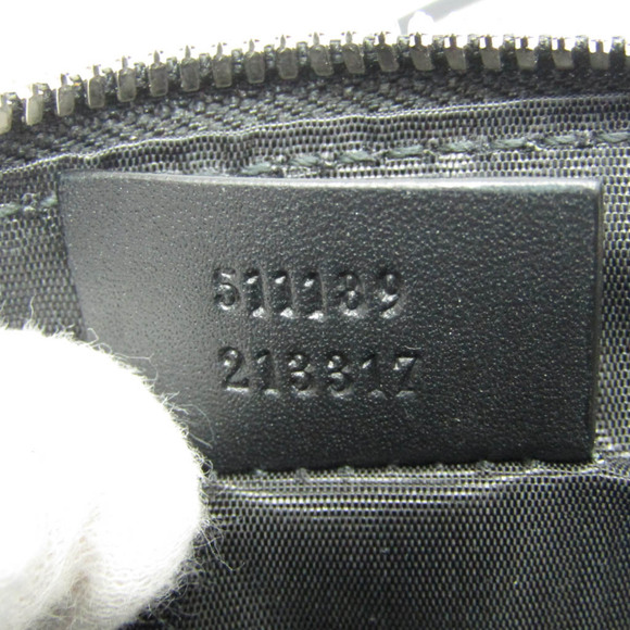 GUCCI Black Leather Shoulder Bag